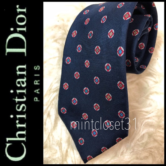 🆕 Christian Dior Italy Silk Tie - Picture 1 of 8